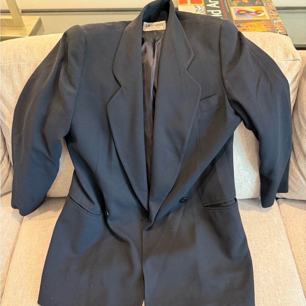 Giorgio Armani Midnight Black Jacket Vintage